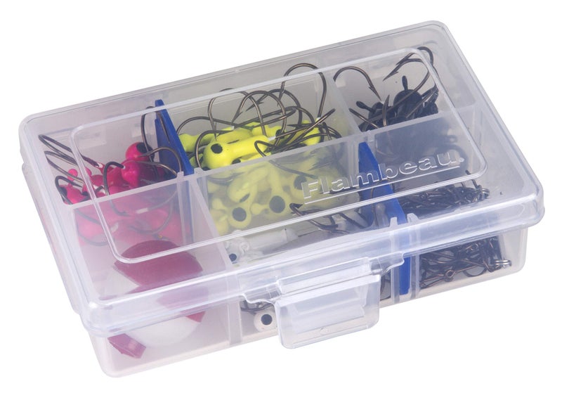 Flambeau Outdoors 1002 Fishing - Includes 2 Dividers, 6 Compartments, Clear Fishing Lure Organizer, Tuff Tainer with Zerust Anti-Rust Dividers - 4.62" x 3.37" x 1.25" - Image 2